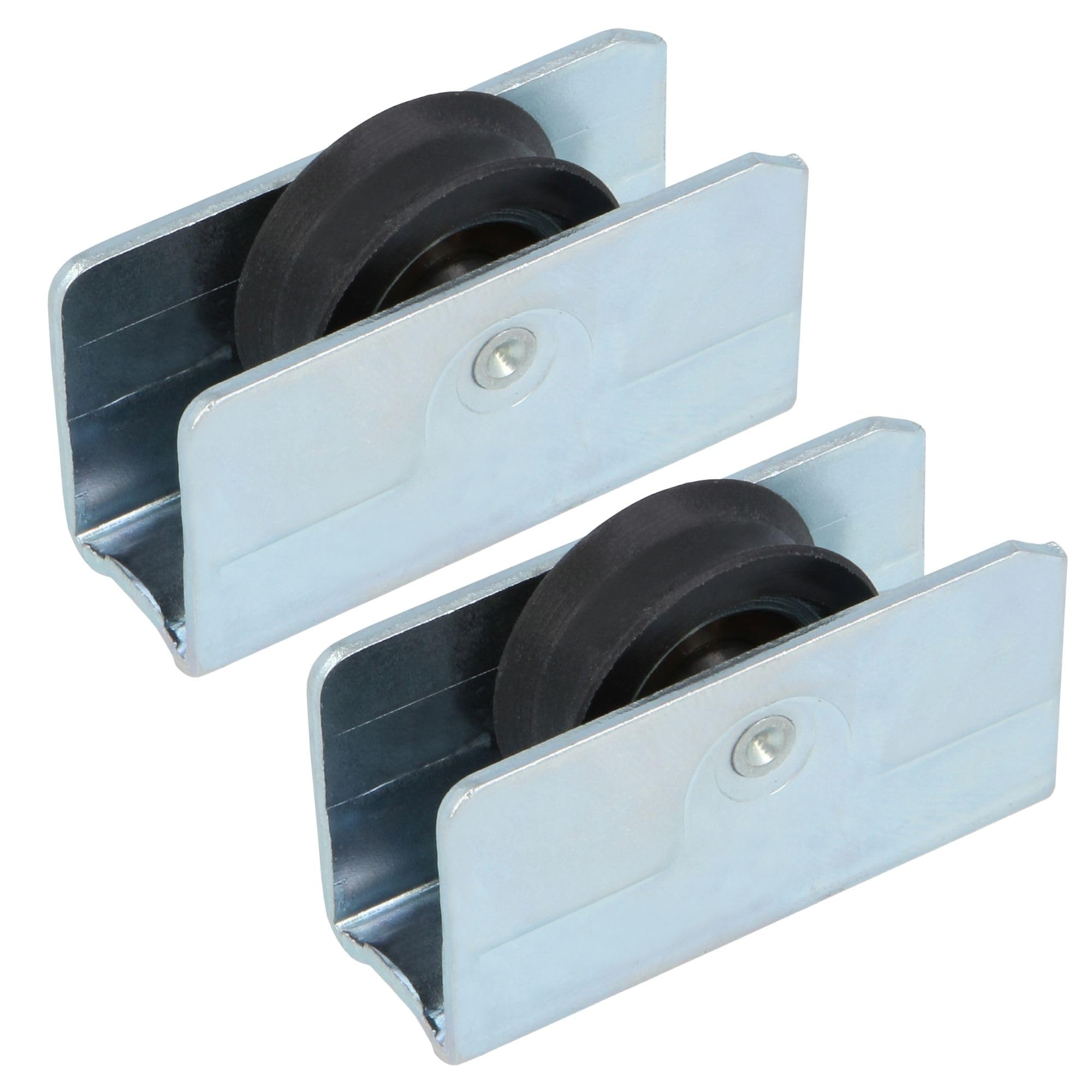 Amig - Sliding Window Roller - Set of 2 Units - Size 40 x 21 mm - Metal Housing with Screw and Ball Bearing - Designed for Sliding Windows - Zinc-Plated Steel - Mod. COR17
