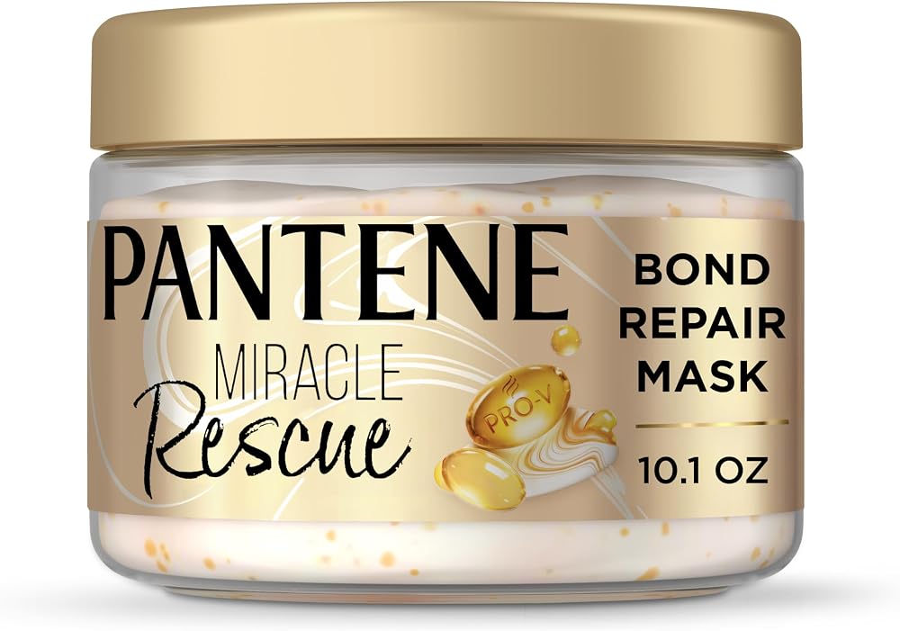 Pantene Miracle Rescue Hair Mask, Intensive Bond Repair with Melting Pro-V Pearls, Melts Away Damage, Builds Bonds, Strengthe