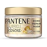 Pantene Miracle Rescue Hair Mask, Intensive Bond Repair with Melting Pro-V Pearls, Melts Away Damage, Builds Bonds, Strengthens Against Damage, Deep Conditioning for Dry Damaged Hair, 10.1 fl oz
