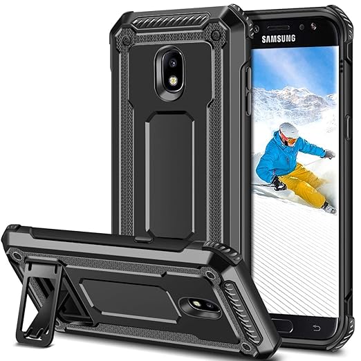 Coolden Samsung Galaxy J5 2017 Hülle,Rugged Outdoor Stoßfest Schutzhülle mit Ständer Dual Layer Hard PC + TPU Bumper Handyhül