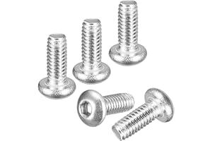 DTGN M2.5-0.45x6mm Button Head Socket Cap Screws - 100Pack - Good for Road Bicycle, Mountain Bike, Auto, Motorcycle - 304 Sta