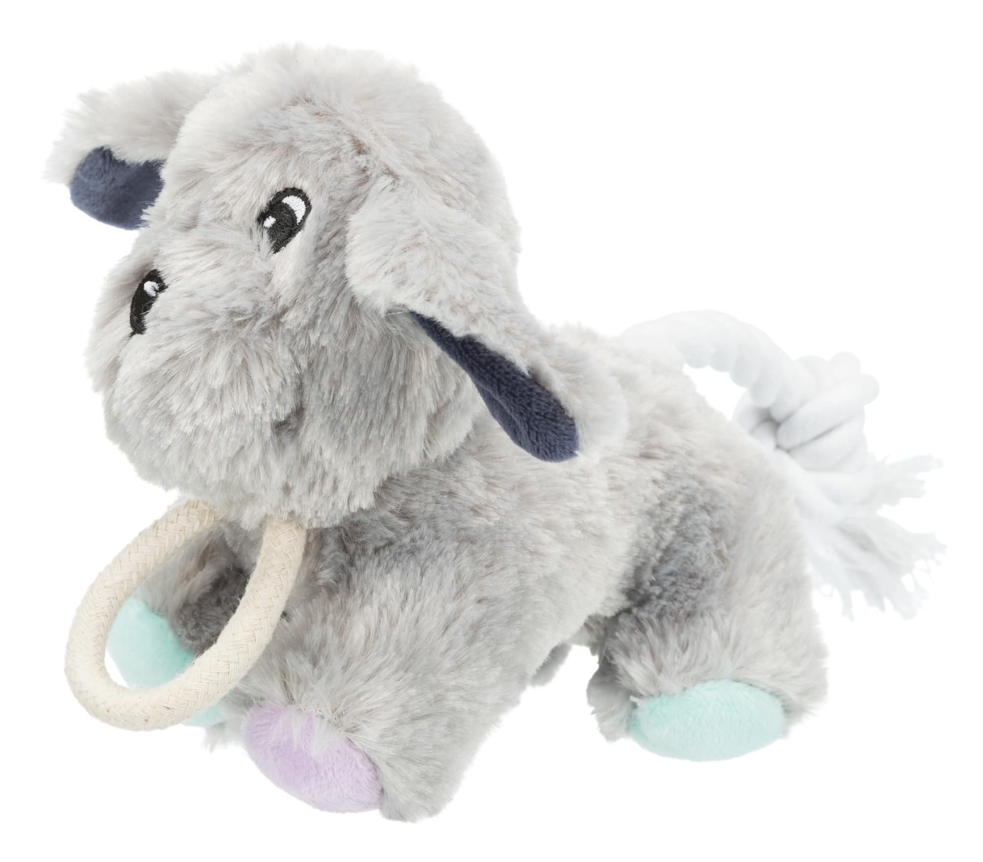 TRIXIE 36160 Junior Dog with Rope Plush 90 g