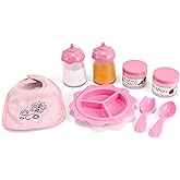 Melissa & Doug Mine to Love Baby Food & Bottle Play Set for Feeding DollsBaby Doll Feeding Set, Disappearing Milk Bottle Toy