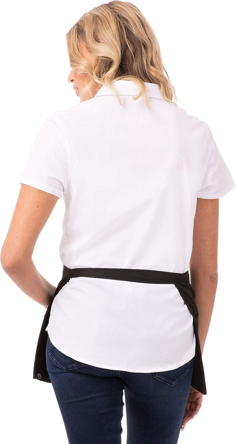 Chef Works unisex adult Waist Apron apparel accessories, Black, One Size US: Kitchen Aprons: Clothing