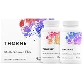 THORNE Multi-Vitamin Elite, Daily Nutritional Supplement, 180 Capsules | Two Formulas Support Cellular Energy Production, Sleep Quality, Athletic Output &amp; Recovery*, NSF Contents Certified