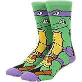 Bioworld Teenage Mutant Ninja Turtles Animigos Men’s Crew Socks