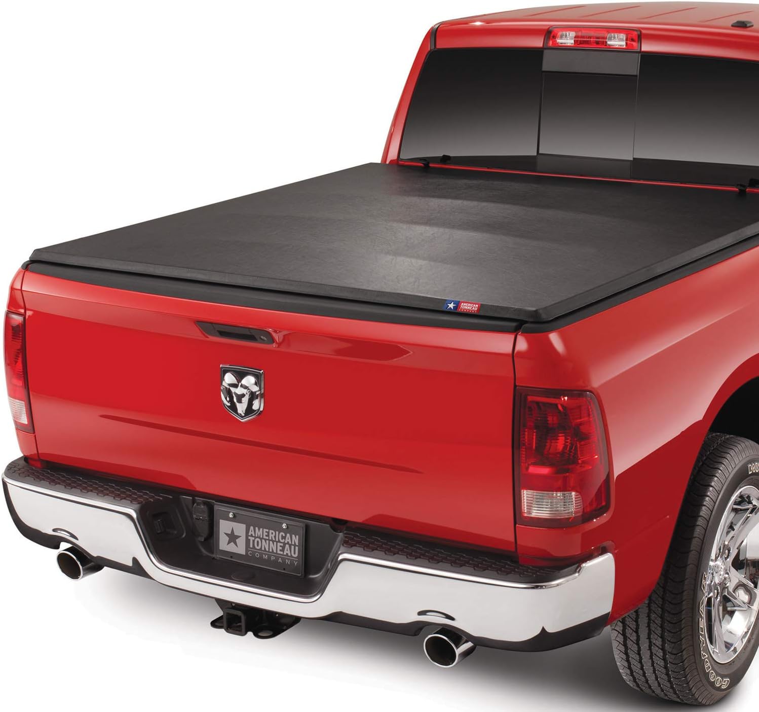Amazon Com American Tonneau Company Hard Folding Truck Bed Tonneau Cover 76202 Fits 09 18 19 20 Classic Dodge Ram 6 4 Bed Automotive