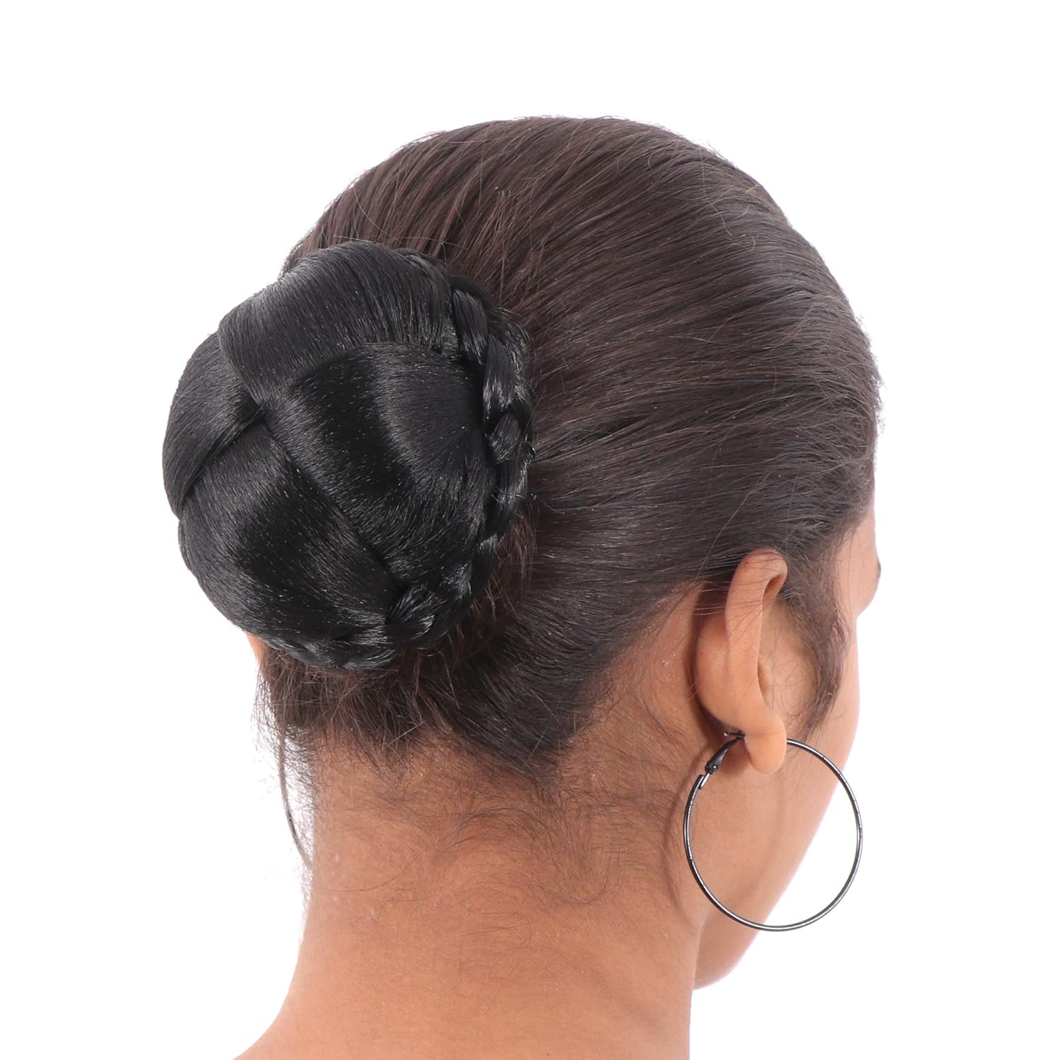 Honbon Black Simple And Sober Hair Readymade Juda For Girls