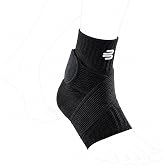 Bauerfeind Sports Ankle Support - Ankle Brace for Stabilization &amp; Protection - Figure-8 Taping Strap - Targeted Compression - Lightweight &amp; Durable (All Black, X-Small/Right)