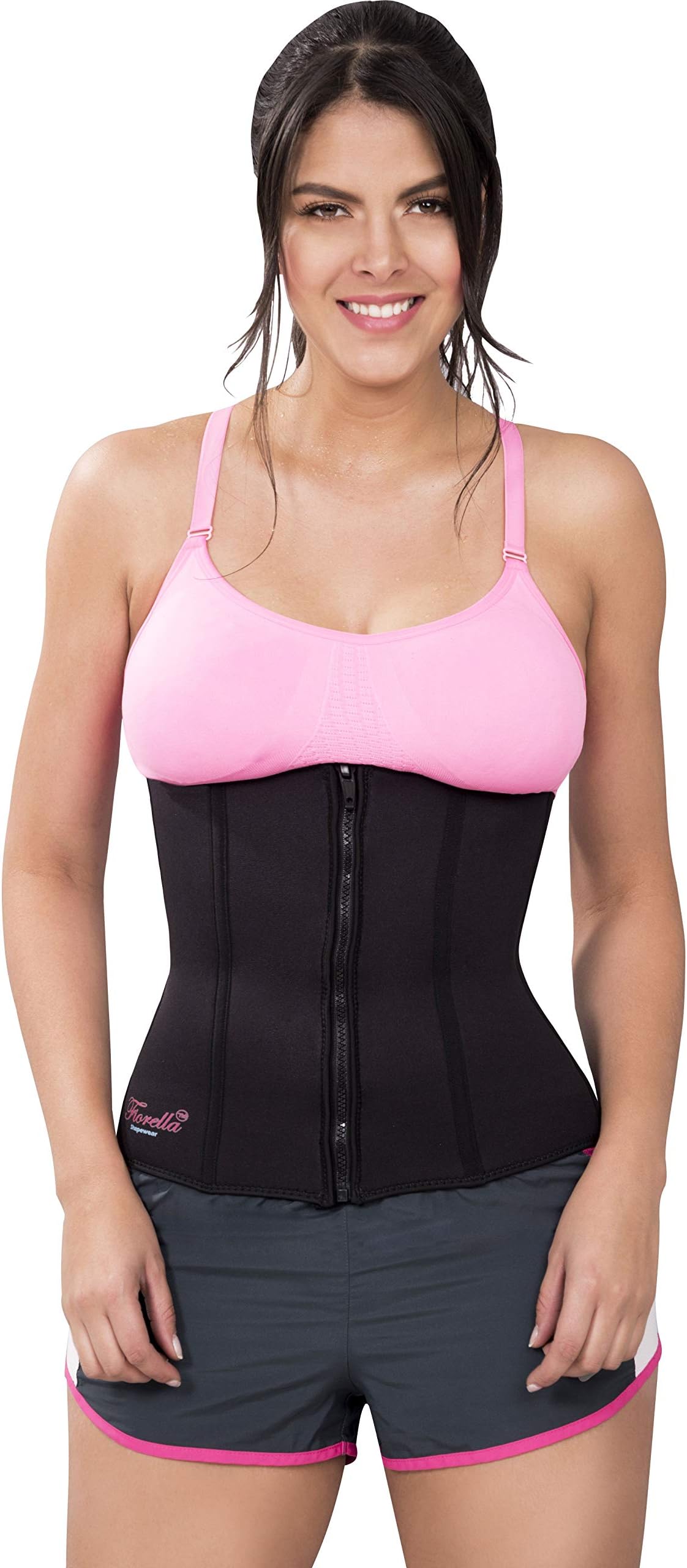 Sauna Suit Waist Trimmer Trainer Sweat Ab Belt Hooks Neoprene Cincher Corset Sports Fajas Black 311B