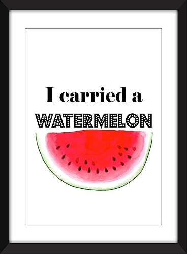 I Carried A Watermelon Dirty Dancing Quote Unframed Print Ungerahmter Druck Amazon De Handmade