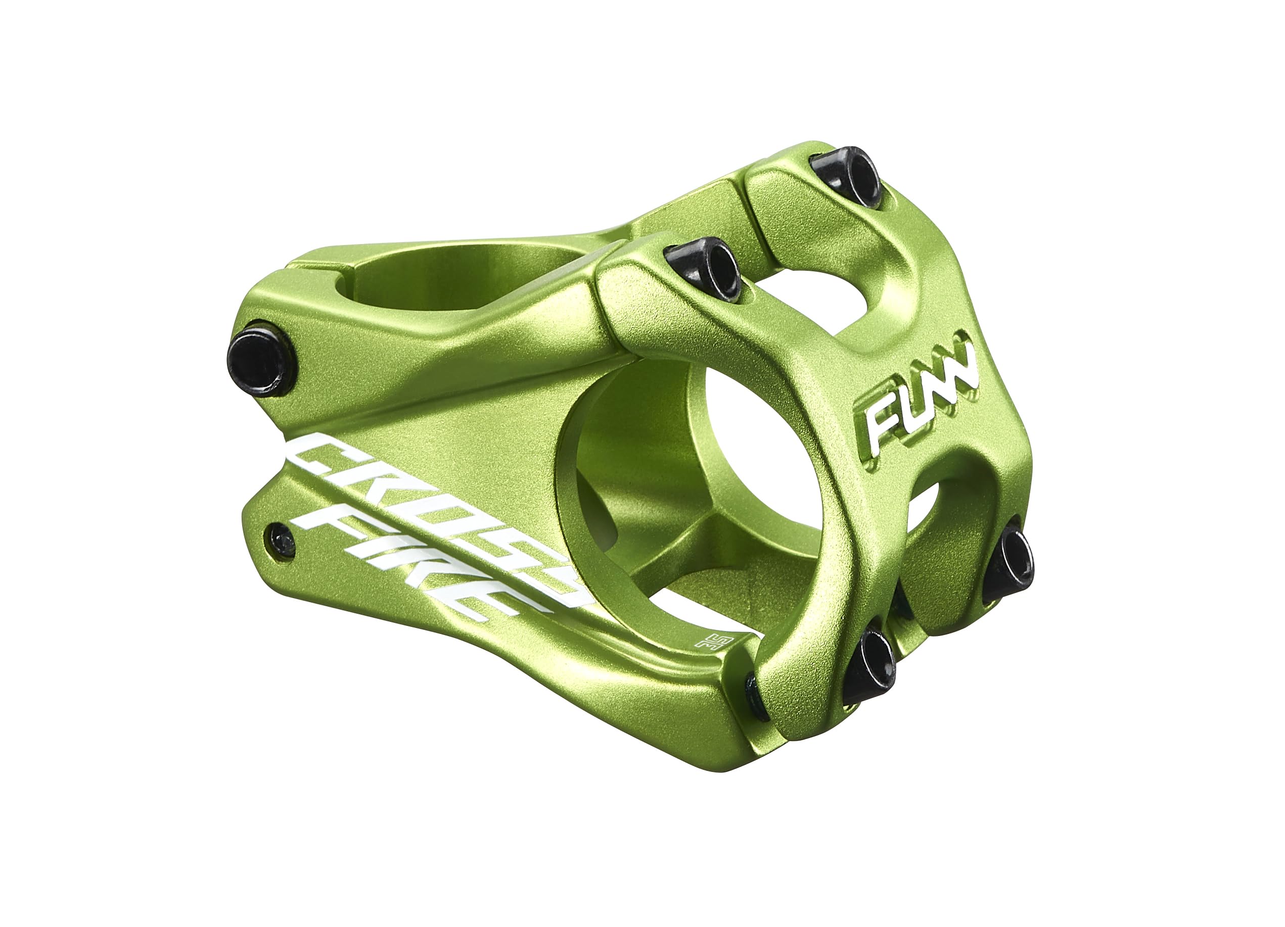 Funn Crossfire Mountain Bike Stem with 35mm Bar Clamp - Durable and Lightweight Alloy Bike Stem for Mountain Bike and BMX Bike, Length 35mm stem (Green)