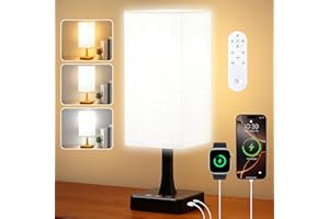 OYADISIIOP Light Therapy Lamp 10000 Lux Therapy Light with Remote and Touch Control, 3 Color Temperature, 5 Brightness Level Full Spectrum Light with USB C & A Ports Home/Office Use As Lift Mood, Black, 24W