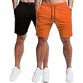 EVERWORTH Men's Casual Training Shorts Gym Workout Fitness Short Bodybuilding Running Jogging Short Pants