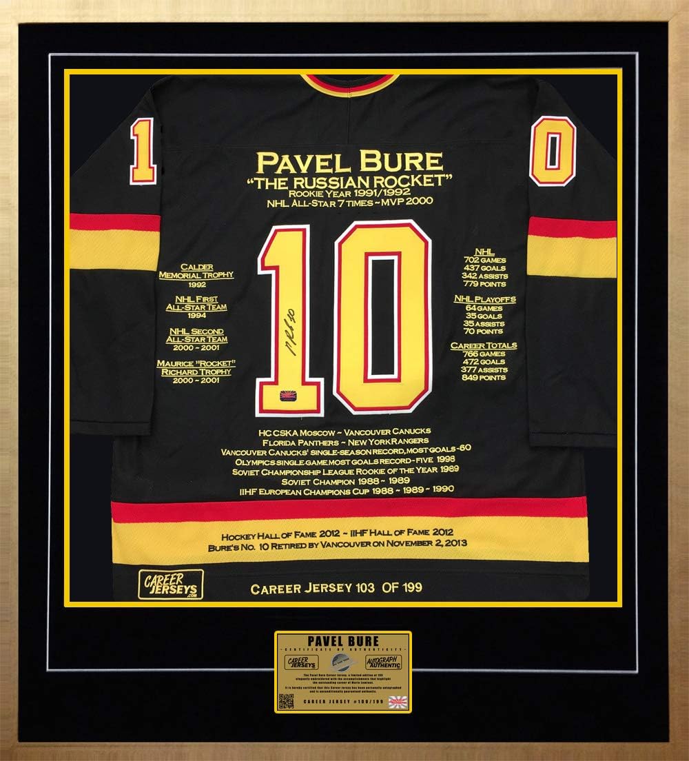 pavel bure signed jersey