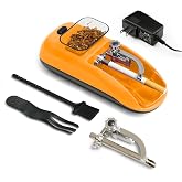 Zipetatah Automatic Cigarette Rolling Machine for 8 &amp; 6.5mm Papers,Yellow | Cigarette Rolling Machine,Suitable for 8 and 6.5 MM, Adjustable Filling Density, Consistent Results,Ideal for Home Use