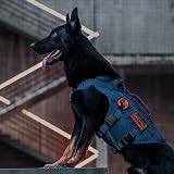 OneTigris No Pull Dog Harness Large Mesh MOLLE Vests with Handles view 7