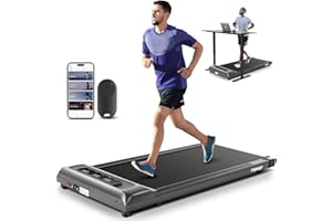 FUNMILY 2024 Upgraded Desk Treadmill Walking Pad Treadmill Under Desk, 3 in 1 Portable Treadmill for Home Office, Smart Walking Pad Works with APP