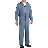 Red Kap Men's Button-Front Cotton Coverall
