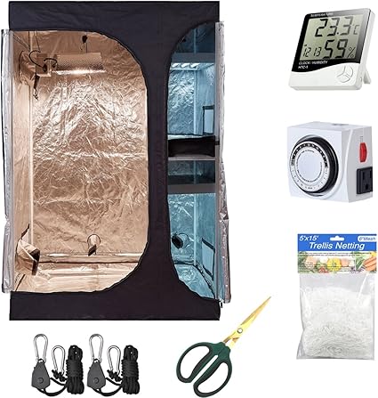 Amazon Com Hydro Plus Indoor Grow Room Kit 36 X24 X53 Grow Tent Kit 2 In 1 Indoor Plants Growing Dark Room Non Toxic Hut Hydroponics Growing Setup Accessories 36 X24 X53 Tent Kit Garden Outdoor