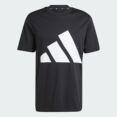 Uomo Essentials Big Logo Single Jersey Shirt, Black/White, M