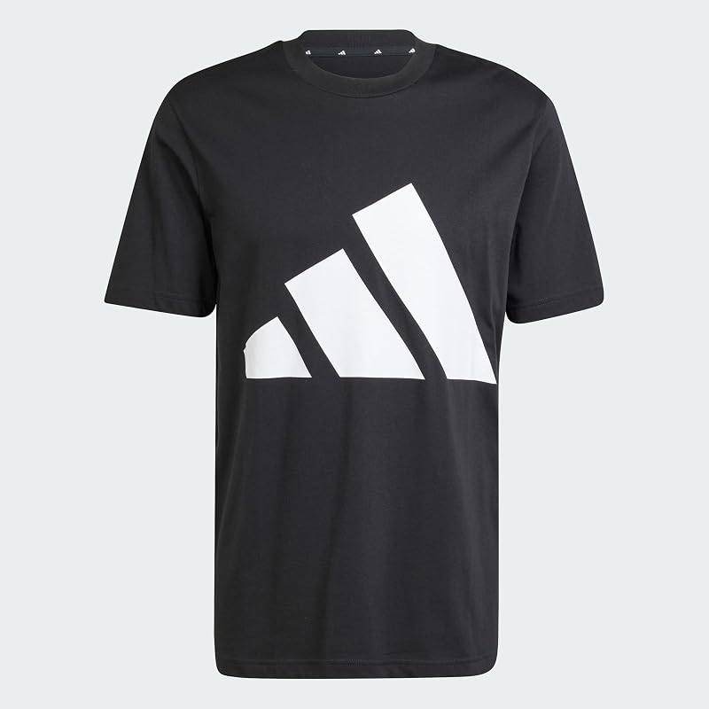 Uomo Essentials Big Logo Single Jersey Shirt, Black/White, M — foto 1 di 8