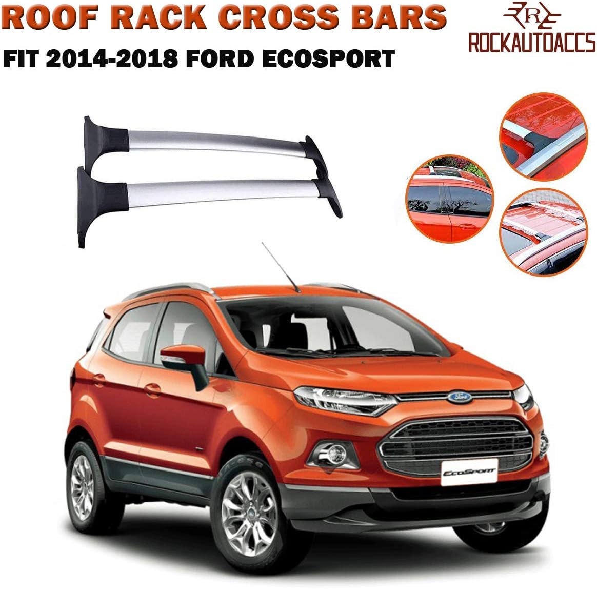 ROKIOTOEX Roof Rack Crossbars Roof Rail Cross Bars Fit 20142018 Ford