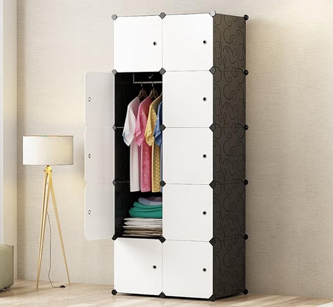 PREMAG DIY Portable Wardrobe Closet, Modular Storage Organizer, Space
