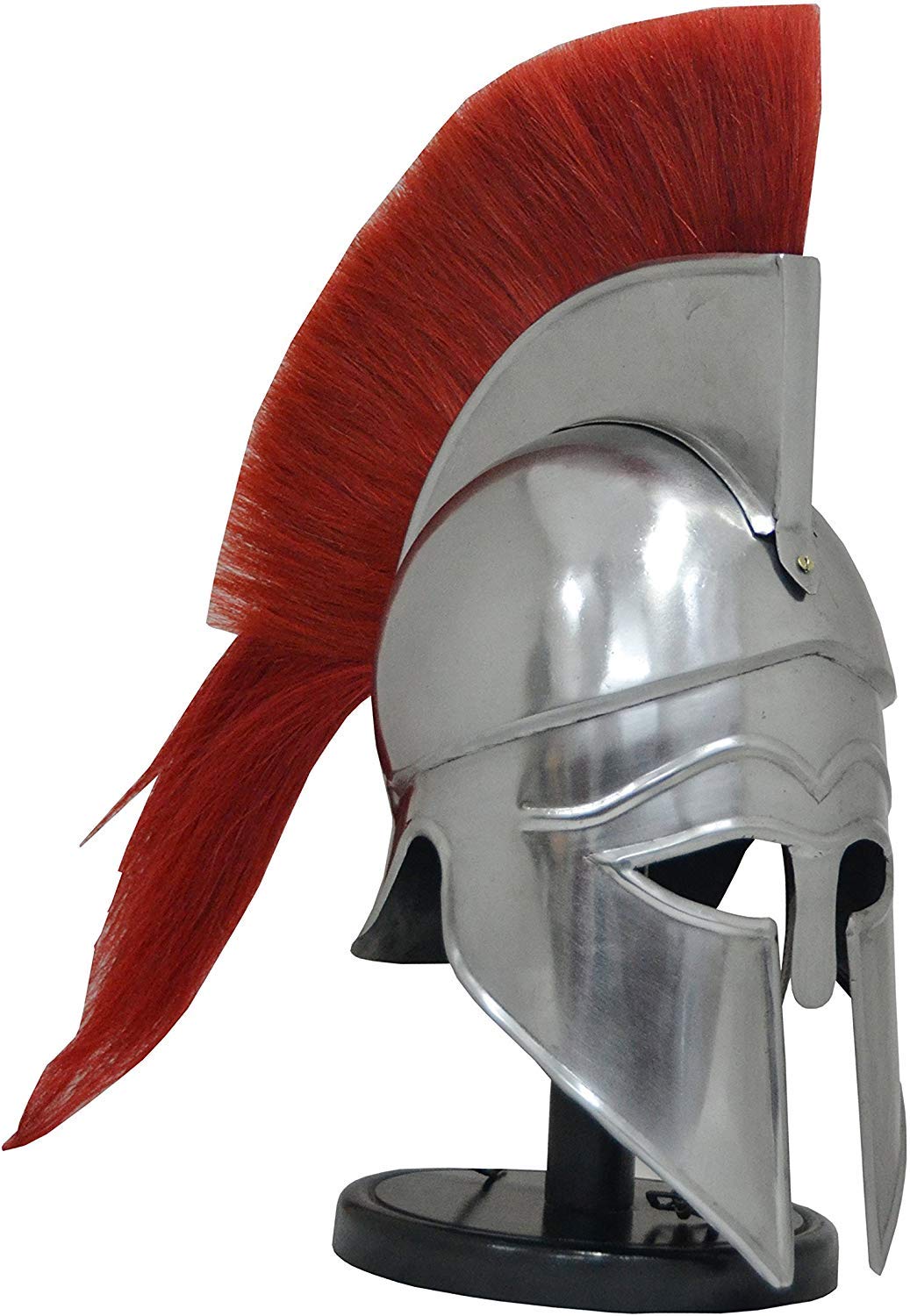 Medieval Greek Corinthian Armour Helmet With Red Plume Knight Spartan Helmet Replica Halloween Costumes