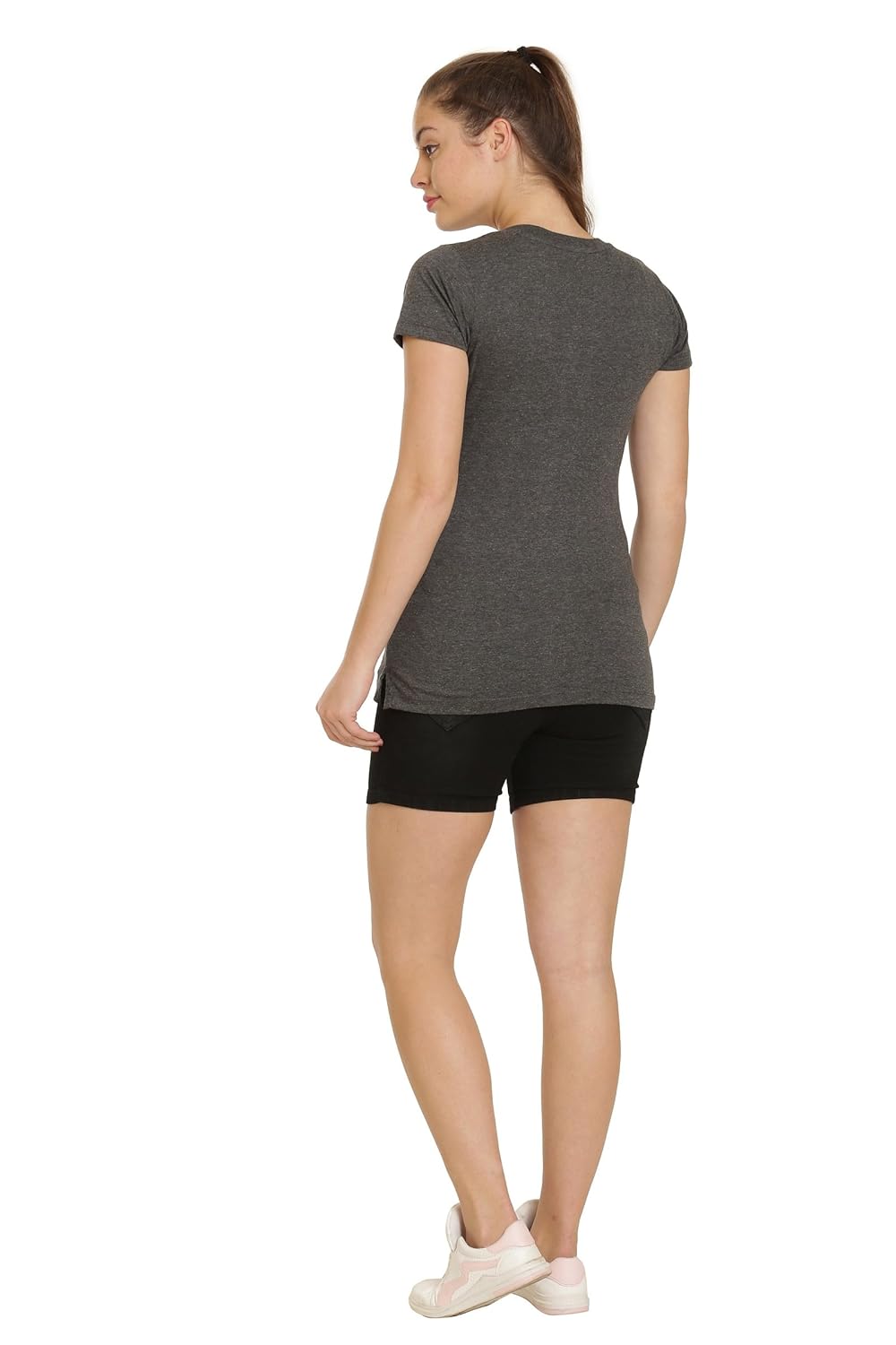 goldstroms women's plain sports/yoga v-neck plain tee/top