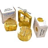 Premium Dental Laboratory Single LAB Press Compress W/Two Brass Denture Flask (CYNAMED)