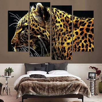 Amazon.com: JFSJDF 4 Pcs Nature Old Vintage Tree Landscape Wall Painting  Print On Canvas for Home Decor Ideas Paints On Wall Pictures Art No Framed:  Furniture & Decor