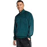 adidas mens House of Tiro Velour Half-zip Track Top