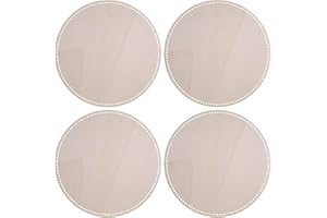 SWZHAI 12" Diameter Basket Bottoms for Crochet Bases, 4Pcs Natural Blank Wood Base, Round Crochet Basket Base Unfinished Wooden Knitting Bases for DIY Craft Weaving Baskets