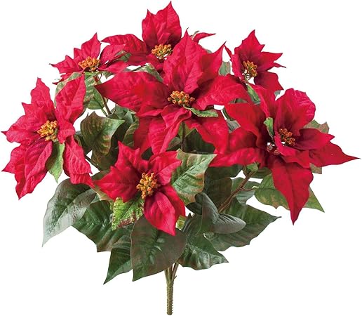 Amazon Co Jp 観葉植物 ポインセチア 猩々木 クリスマス 造花 飾り オーナメント フェイクグリーン 人工観葉植物 おしゃれ ツリー 店舗装飾 フェイク グリーン インテリア ホーム キッチン