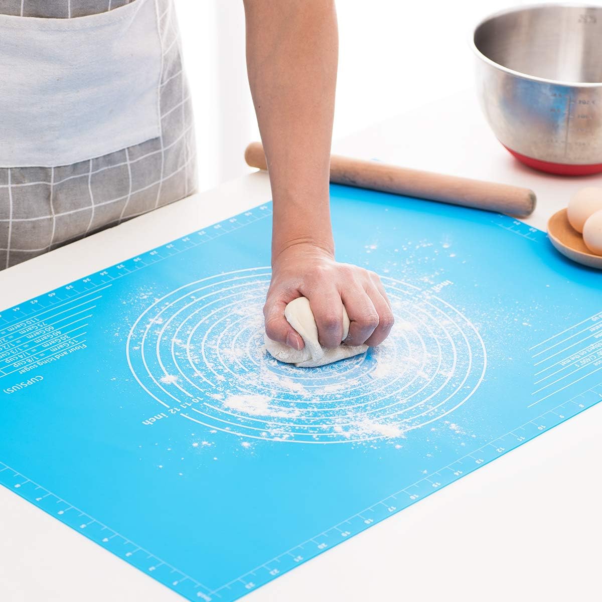 Large Silicone Baking Mat for Pastry Rolling with Measurements,25.4''×