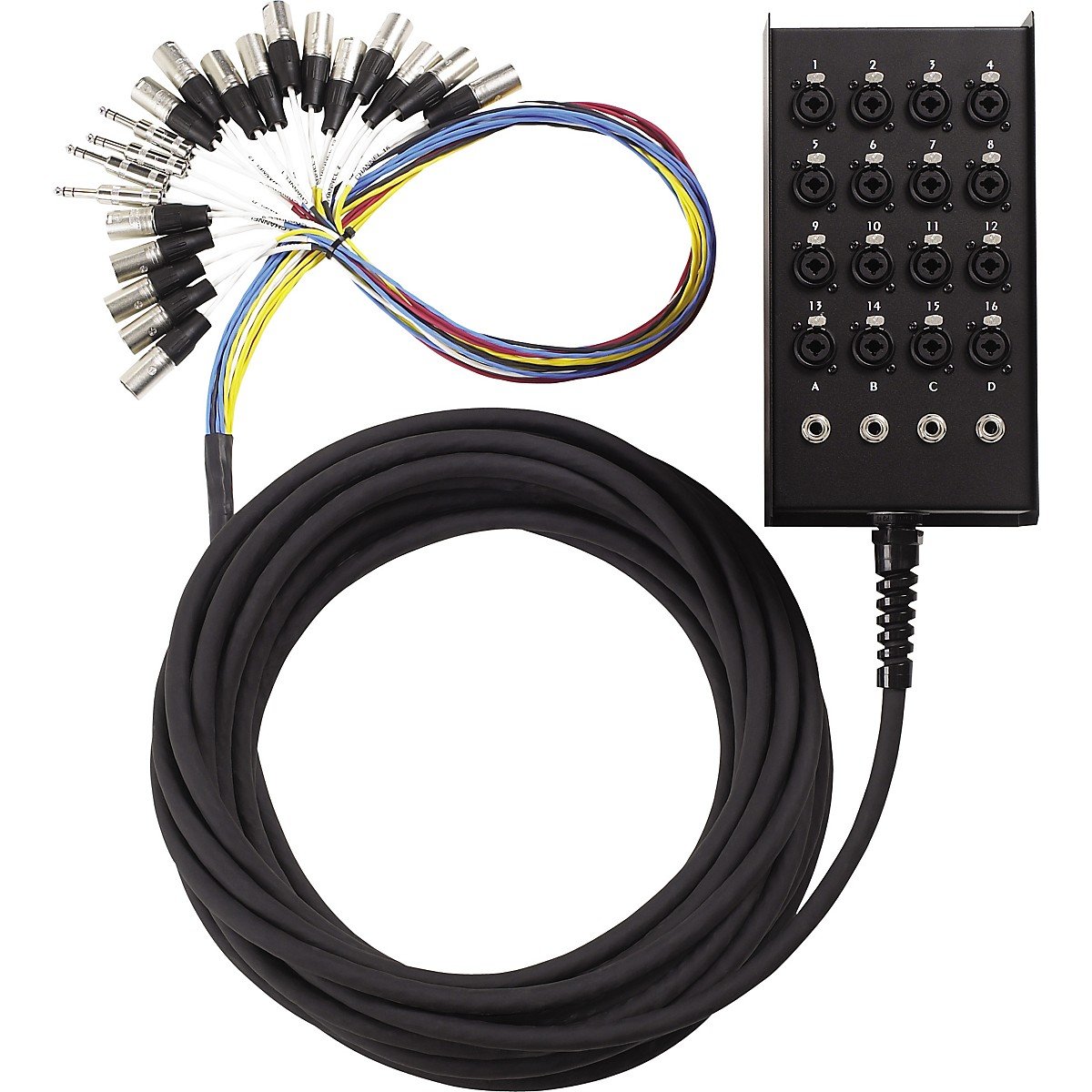 Live Wire Advantage 16x4 Combo 1/4"-XLR(F) Input with TRS Return Snake 50  Foot: Amazon.ca: generic