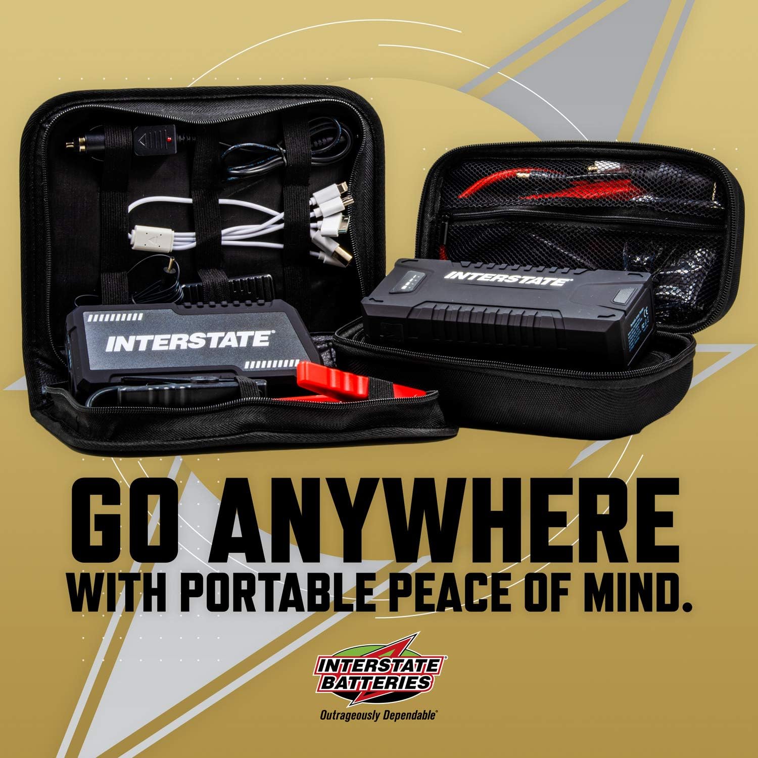 Interstate Batteries Charge and Go 12V Lithium Portable Jump Starter and Battery Charger - 1000A - 8.0L (PWR7020): Automotive