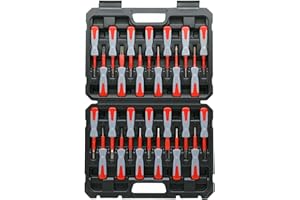 C Q CHANG QI Universal Terminal Removal Tool Kit (26PC) - Replaces Universal Vehicle Wire Harness Pin Connector Release Tool Set – Extract pins with Minimal Damage from