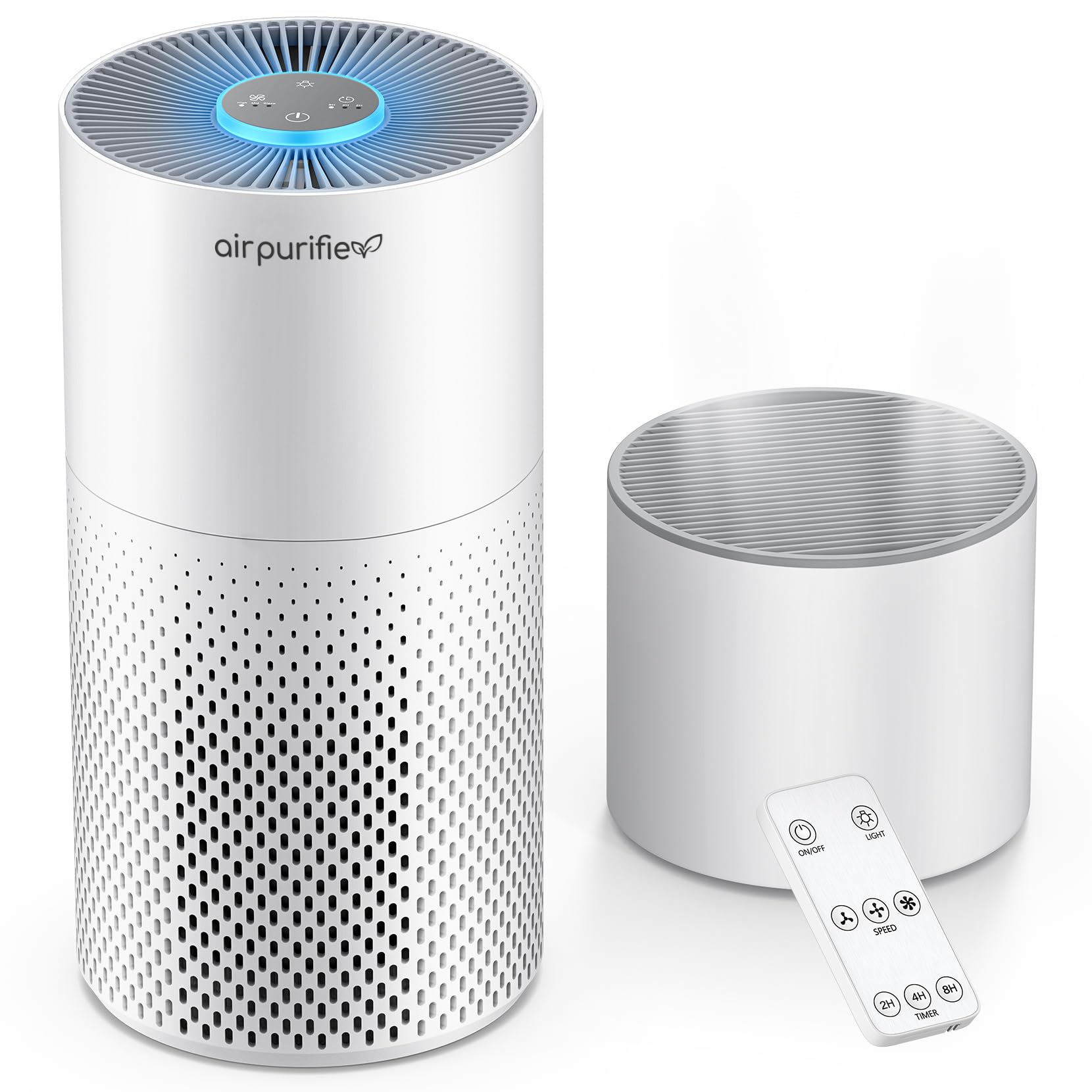 Afloia 加湿器付き 空気清浄機 30畳 くうき強力浄化 小型 3段階風量調節 7色変換ライト タイマー付き 消臭 除菌 集じん 花粉/ほこり/ペット/PM2.5 三層HEPAフィルター スリープモード搭載 操作簡単 省エネ コンパクト 寝室/リビング/玄関/トイレ おしゃれ商品画像