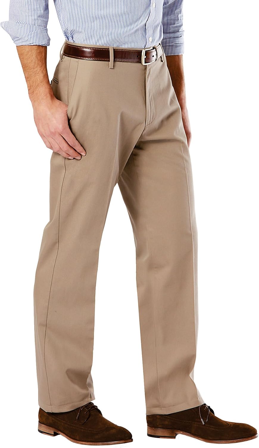 Dockers Men's Classic Fit Signature Khaki Lux Cotton Stretch Pants at  Men’s Clothing store