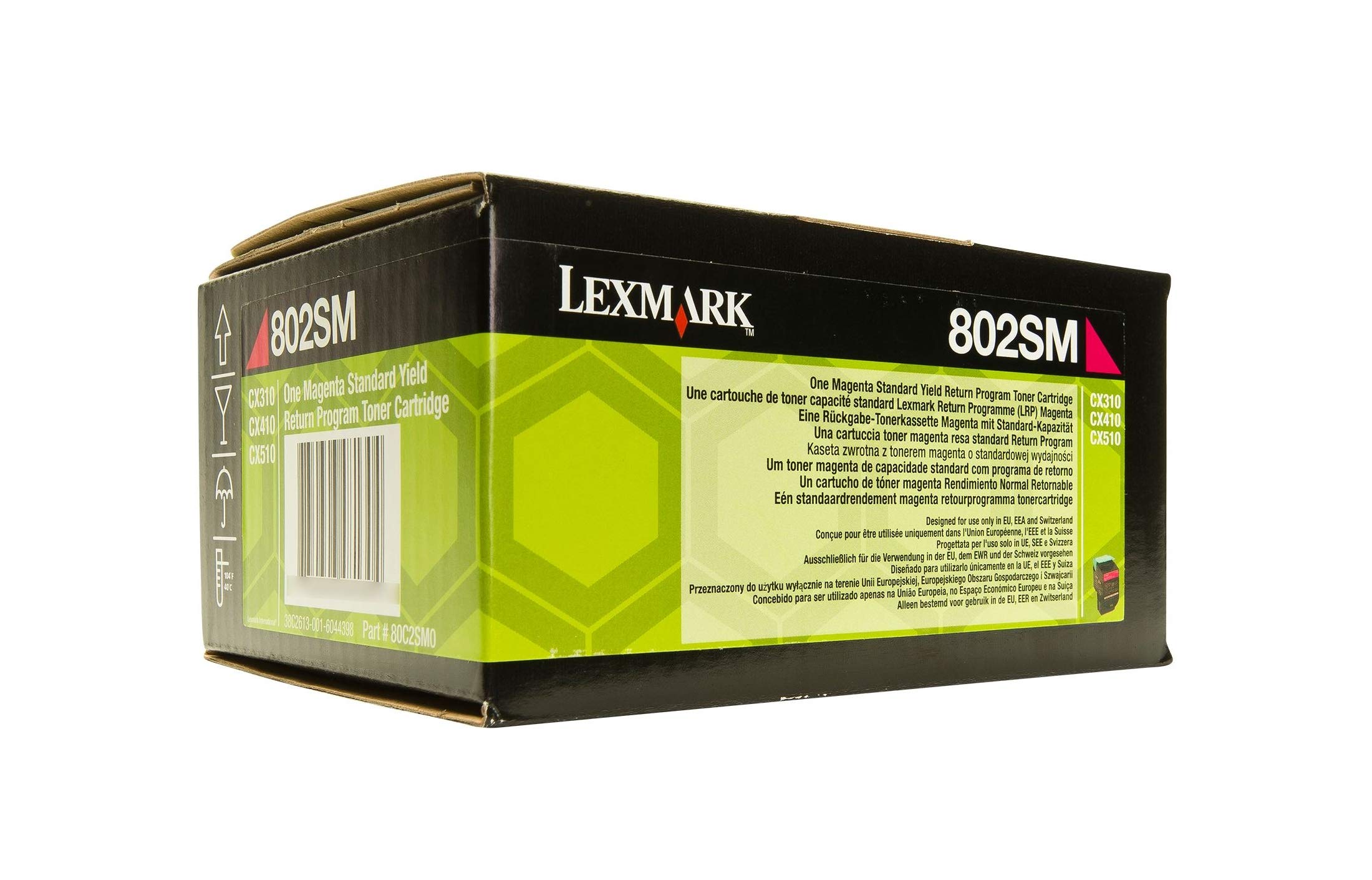 Lexmark CX 510 dthe - Original Lexmark 80C2SM0 / 802SM - Magenta Toner Cartridge Return Program - 2000 pages