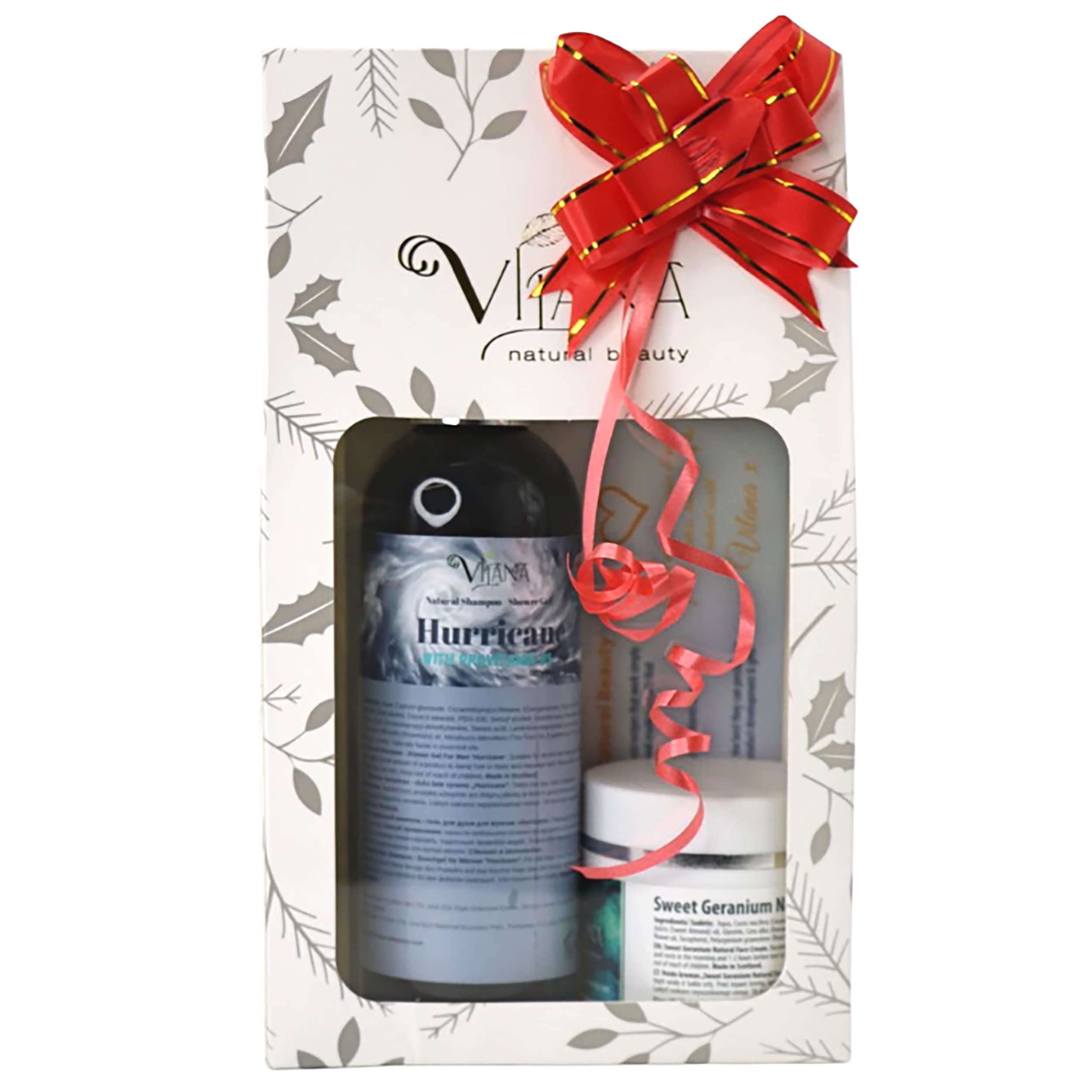 Handsome Gift Set for Men by Vilana | Nourishing and Moisturising Face Cream 50ml – Moisturises & Softens Skin | Natural Shampoo + Shower Gel 2in1 240ml – Strengthens Hair Structure & Nourishes Skin