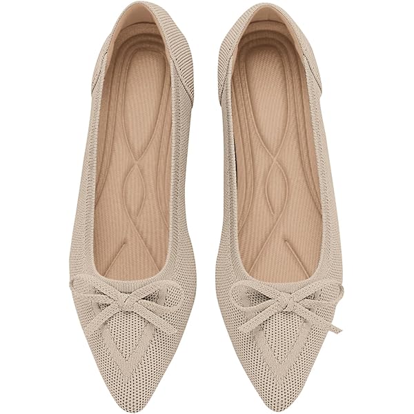 cute dress flats Mepaouo Women's Suede Bow Ballet Loafers Formal Business Slip on Driving Walking Shoes, Size: 7.5, Gray Lightweight and Durable New Releases: The best-selling new