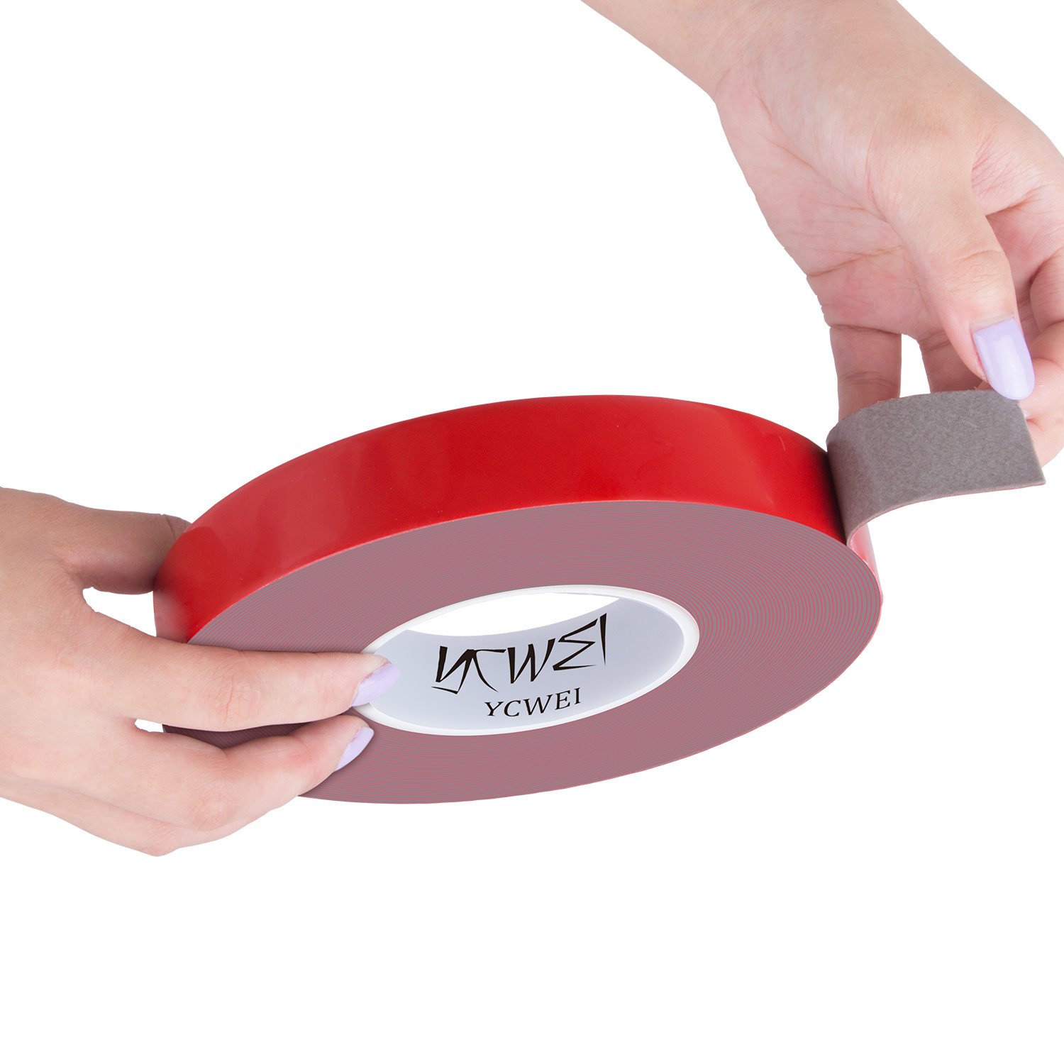 Double Sided Acrylic Heavy Duty Mounting Tape,1 Inch x 450 inch- 1mm Thickness.Removable,Gray,Tough Bonding Strength,Weatherproof