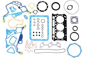 Eoiou Full Set of Gasket Kit 6672740 6672739 Fits for Kubota D722 D722EBH D722E D782 Engine Bobcat 316 320 322 2200 2300 323 453 463 Excavator MT50 MT52 Loader