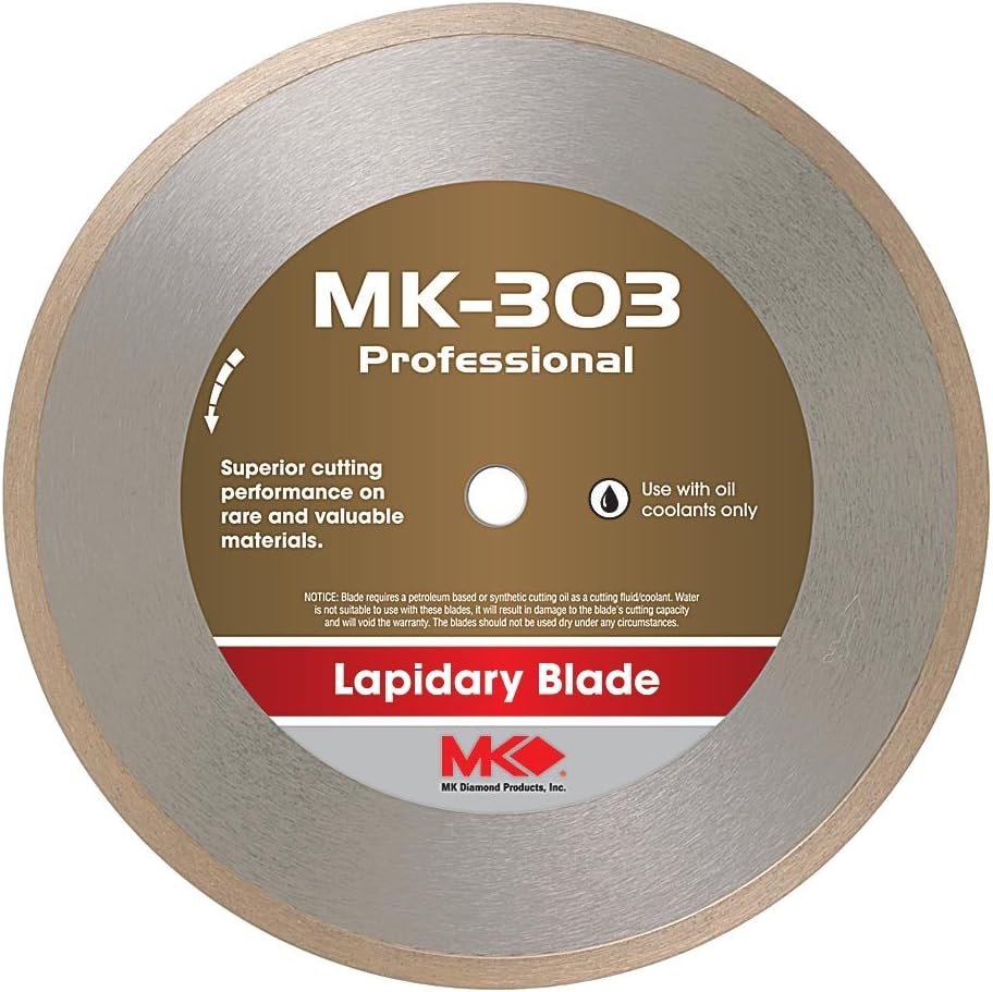 MK Diamond 156722 MK-303 Professional 7-Inch Diameter Lapidary Blade by .050-Inch Wide by 5/8-Inch Arbor