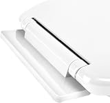 Vinsani White Oval Soft Close Toilet Seat - Easy Clean Plastic WC Loo Seat view 2