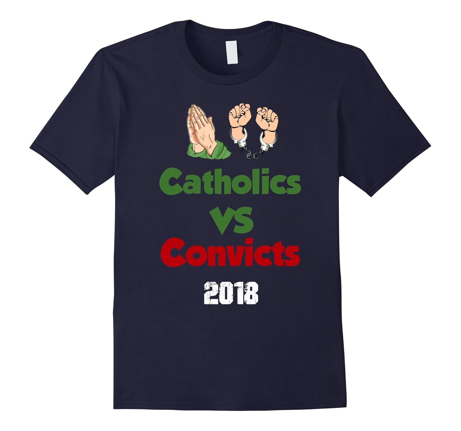 Catholics vs convicts tee shirt-ANZ