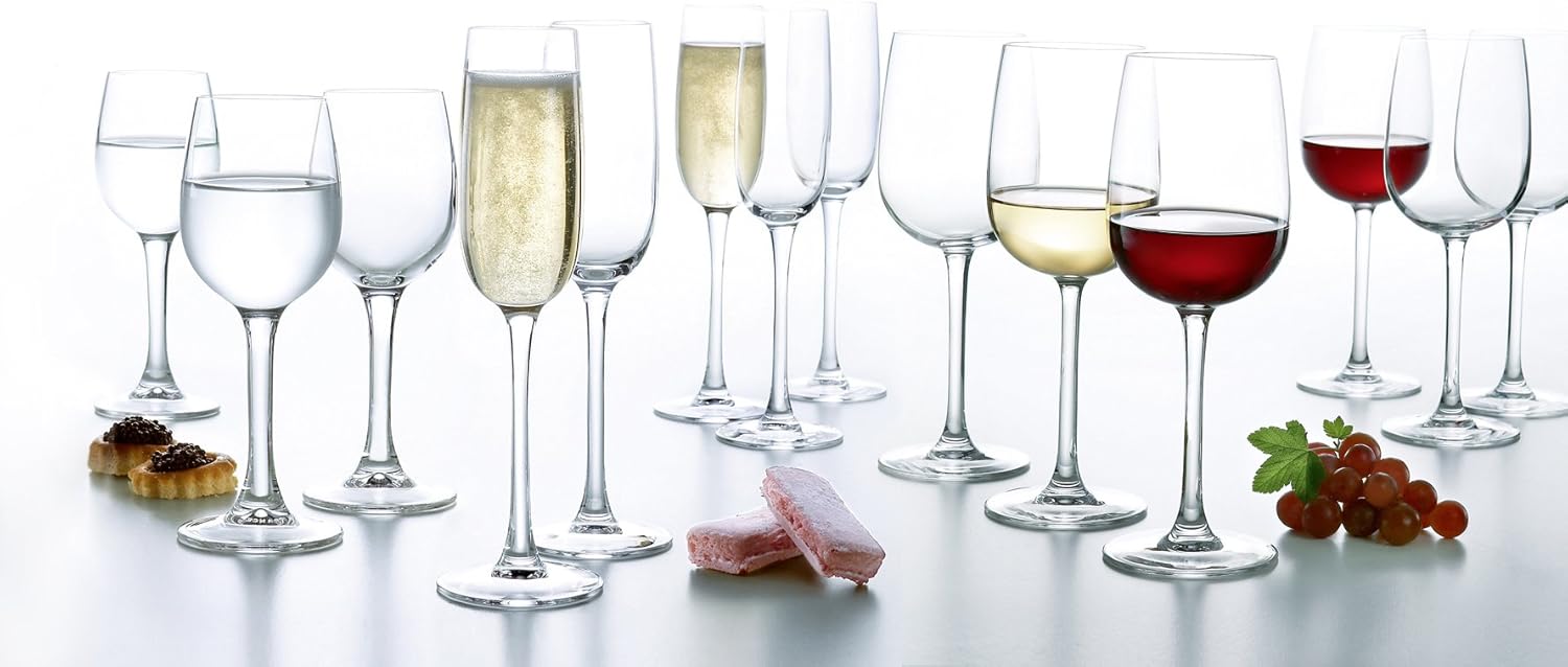 Luminarc Versailles Champagne Flute, 16 cl, Pack of 6 BigaMart